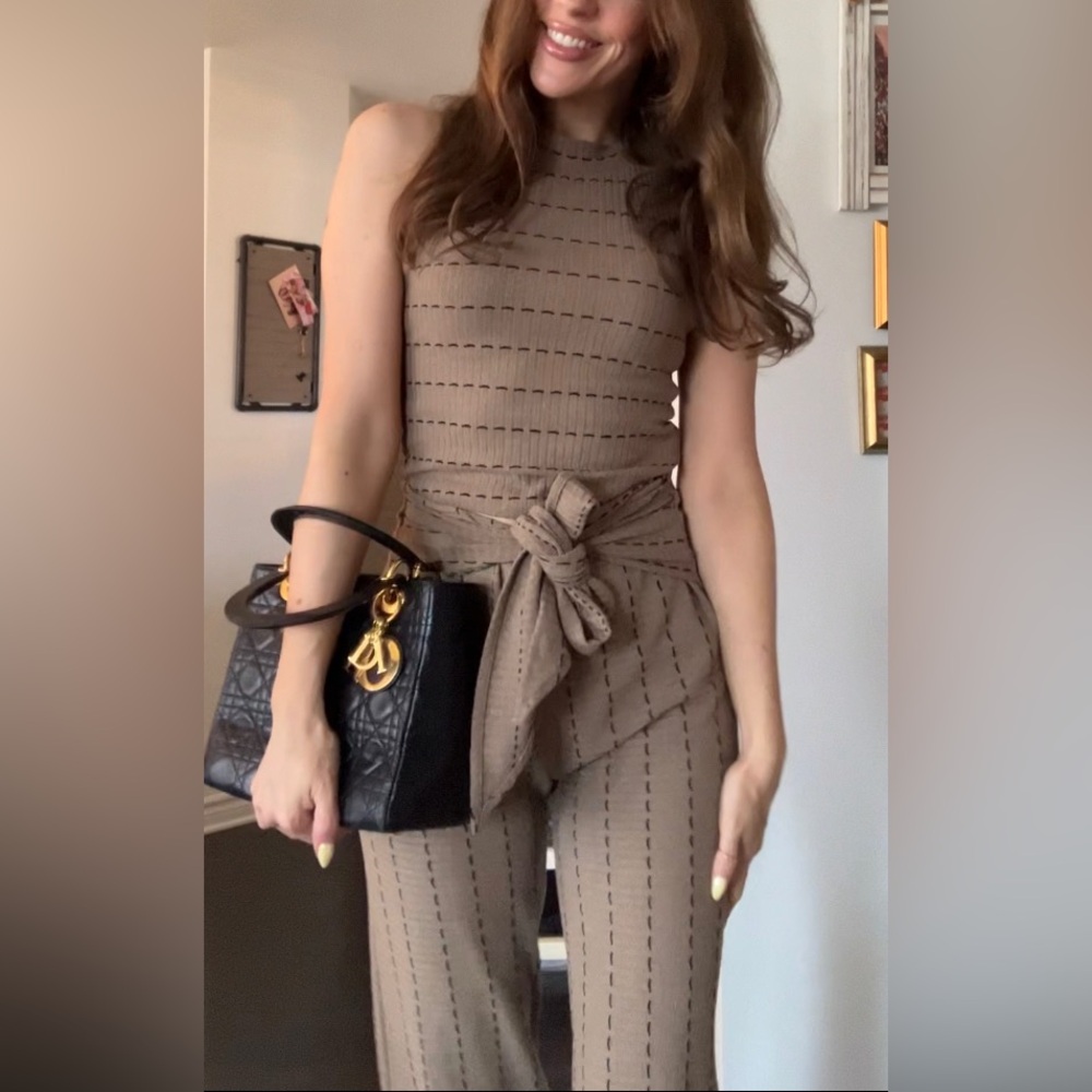 Tan Patterned Pants - Picture 9 of 9